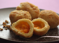 Apricot dumplings