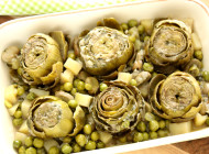 Artichokes with vegetables