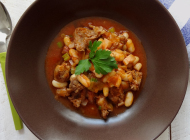 Lamb with white beans